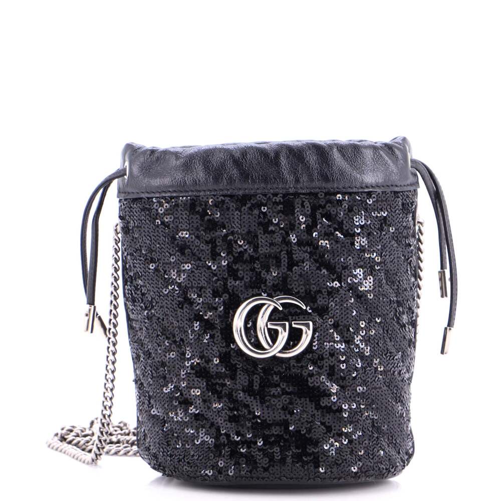 Gucci Gg Marmont Bucket Bag Diagonal #254252G90B